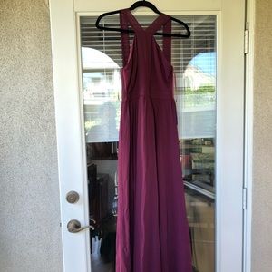 Brand New!! With tags! Long V Burgundy Dress